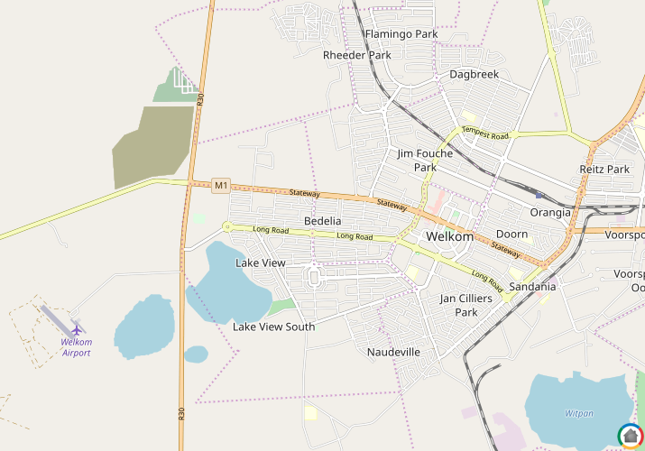 Map location of Bedelia